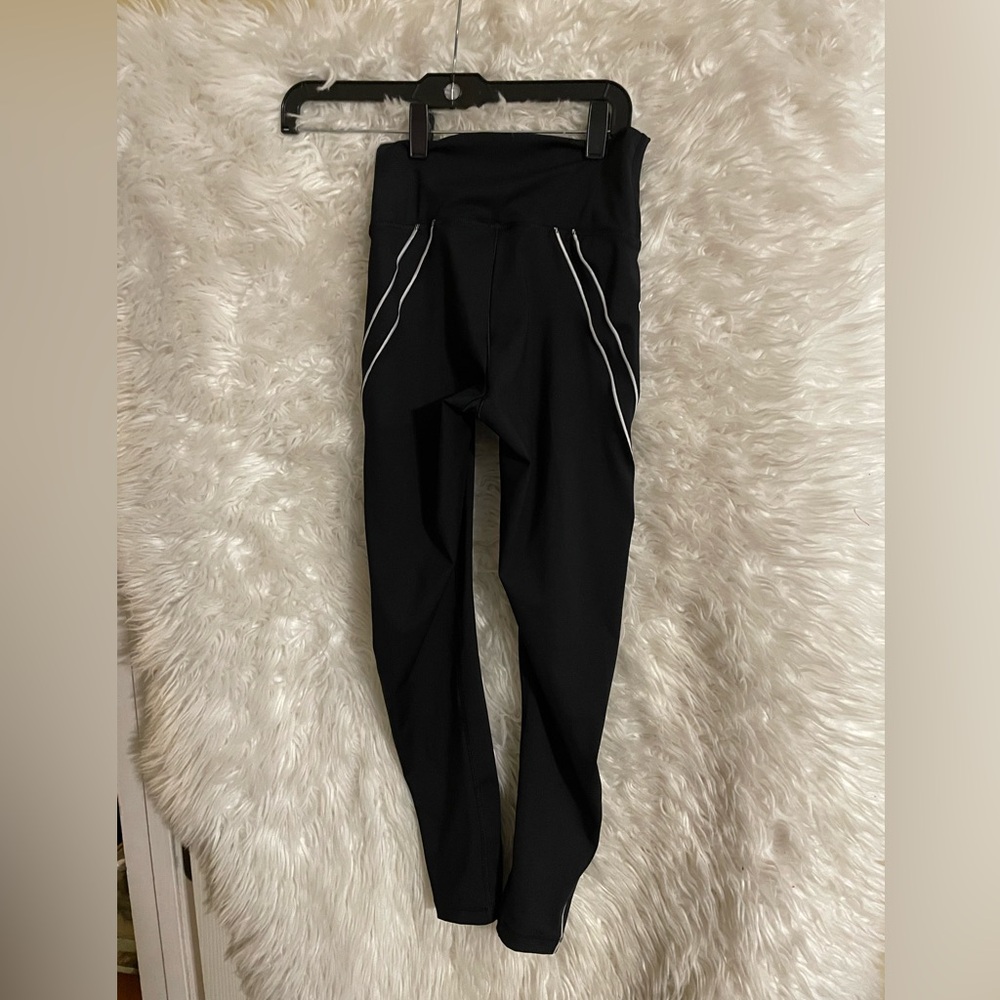 USF Bulls Adidas Primegreen Women’s Aeroready Black Training Tights. Size Small - Picture 4 of 12